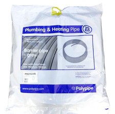 Polyplumb 22mm x 25m Coil Polypipe Grey Polybutylene Barrier Pipe - PB2522B