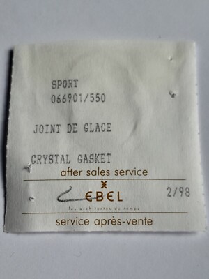EBEL - SPORT - REF 66901 - EISDICHTUNG - CRYSTAL GASKET - NOS