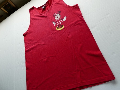 Vintage 90's Minnie Mouse Disney Designs Tank Top, Size Medium, Red Double Sided - Picture 6 of 16