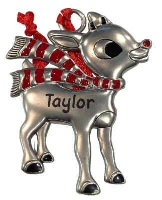 Rudolph The Red Nosed Reindeer Christmas Ornament Personalized Name ...