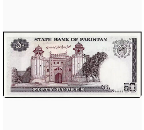 1986 Pakistan 50 Rupees P-40 UNC NEW Banknote - Picture 2 of 2
