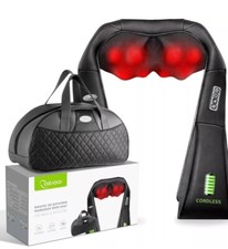 Shiatsu Back Neck and Shoulder Massager with Heat,Deep Tissue 3D Kneading Pillow