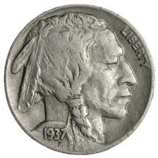 1937-D Buffalo Nickel SHARP Full Horn XF HIGH GRADE Complete Your Album!