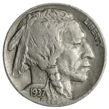 1937-D Buffalo Nickel SHARP Full Horn XF HIGH GRADE Complete Your Album!