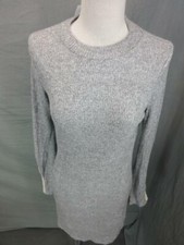 NWT Forever 21 Size M Womens Gray Viscose Long Sleeve Stretch Bodycon Dress