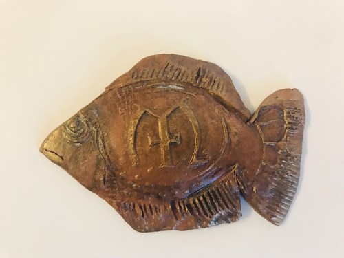 Religious Christian Jesus Christ Ceramic Magnet Fish Handmade Ukrainian - Picture 3 of 7