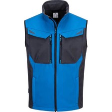Image of Portwest WX3 Mens Softshell Gilet Persian Blue 2XL