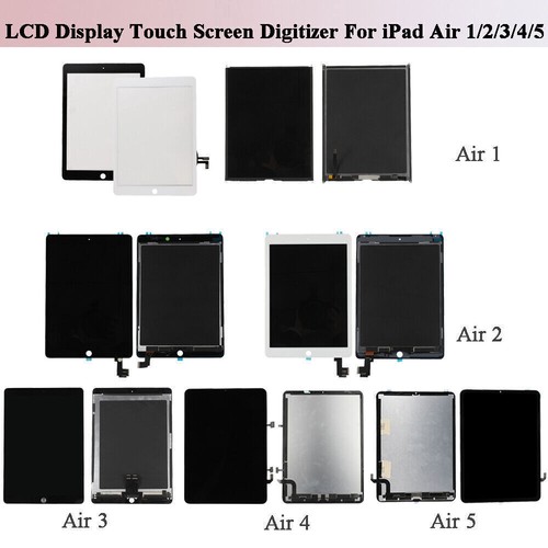 LCD Display Touch Screen Digitizer Lot For ipad Air 1 2 9.7"/ 3 10.5"/ 4 5 10.9" - 第 2/17 張圖片