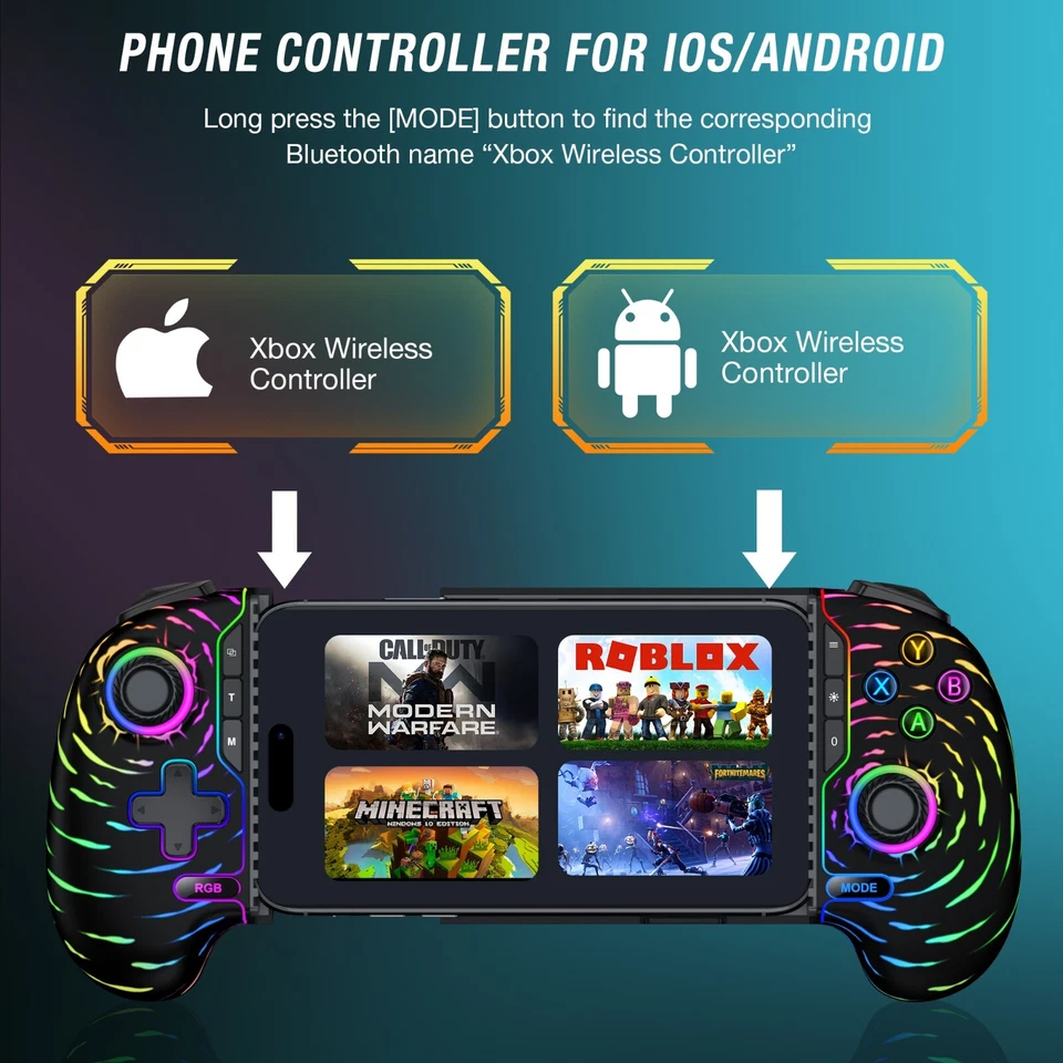 Handy Controller für iPhone/Android,Smartphone Mobile Gaming Controller für iOS - Bild 2 von 4