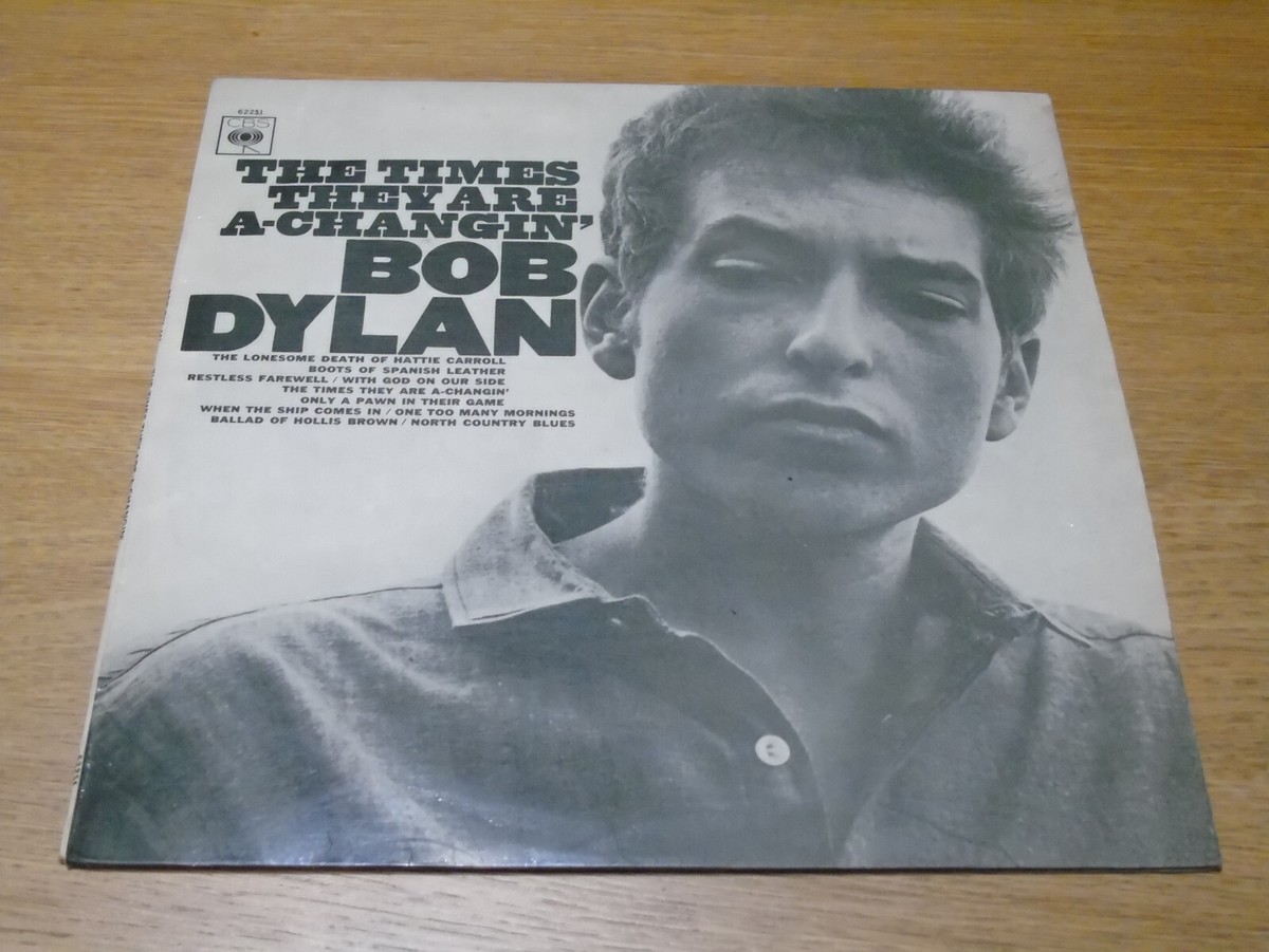 BOB DYLAN - The Times They Are A-Changin' - 1973 UK 10-track