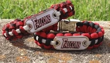 Atlanta Falcons Paracord Bracelet w/ NFL Dog Tag and Metal Buckle. AWESOME!!!