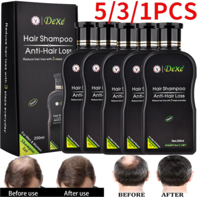 5/3PCS Dexe Original Anti-Hair Loss Shampoo Natural Herbal Hair Growth Treatment