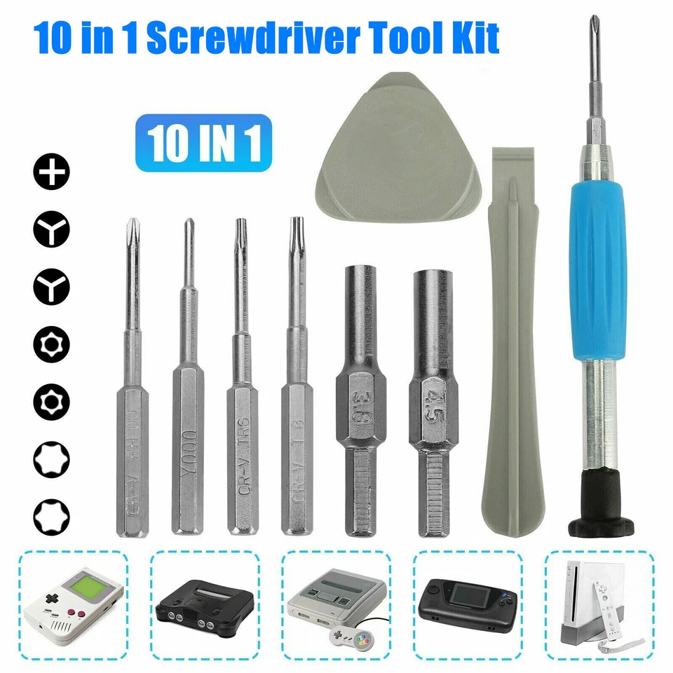 QNGENET Triwing Screwdriver Repair Tools Kit Set for NS Nintendo Switch 3DS Gameboy UK