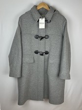 Women’s Barbour Melody Wool Duffle Coat Size UK 10 Grey w/ Hood Brand New Tags