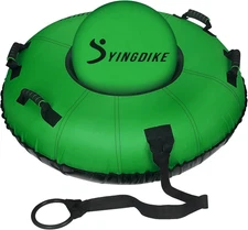 40in Heavy Duty Snow Tube Sled Inflatable with 4 Handles Cushion Seat Towable