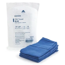 McKesson O.R. Towel Plain Weave / Non-Radiopaque 20 Case(s) 4 Towels/ Case