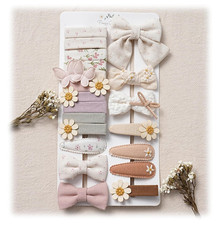 20 Pcs Hair Clips for Girls with Bows Butterfly Flower,2" Fully Lined Alligator