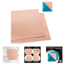Copper Sheet Plates 99.9 Pure 4x4 Inches 28 Gauge for Craft DIY Electronics