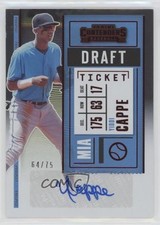 2020 Panini Contenders Prospect 2 Draft Ticket Red /75 Yiddi Cappe Auto 0p9g