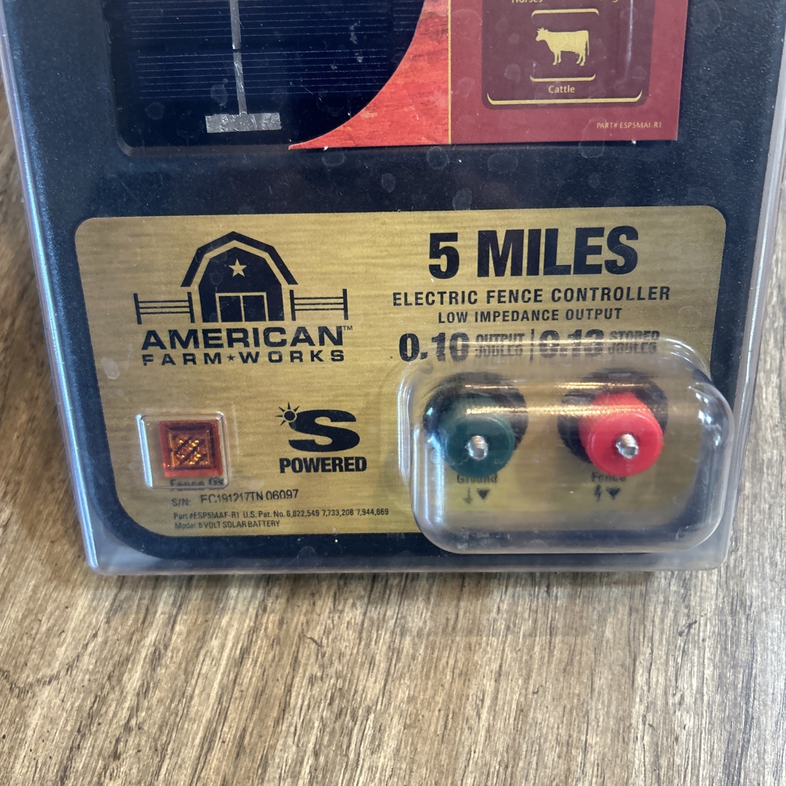 American Farm Works 5 Miles Solar Electric Fence Controller