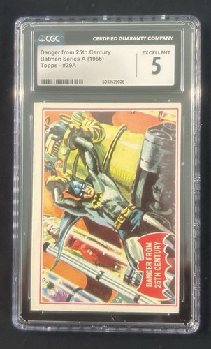 1966 Topps Batman Red Bat #29A Danger from 25th Century — CGC 5