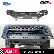 Steel For 2025 Ram 1500 Front Bumper Assembly w/ Sensor Hole Powder-Coated