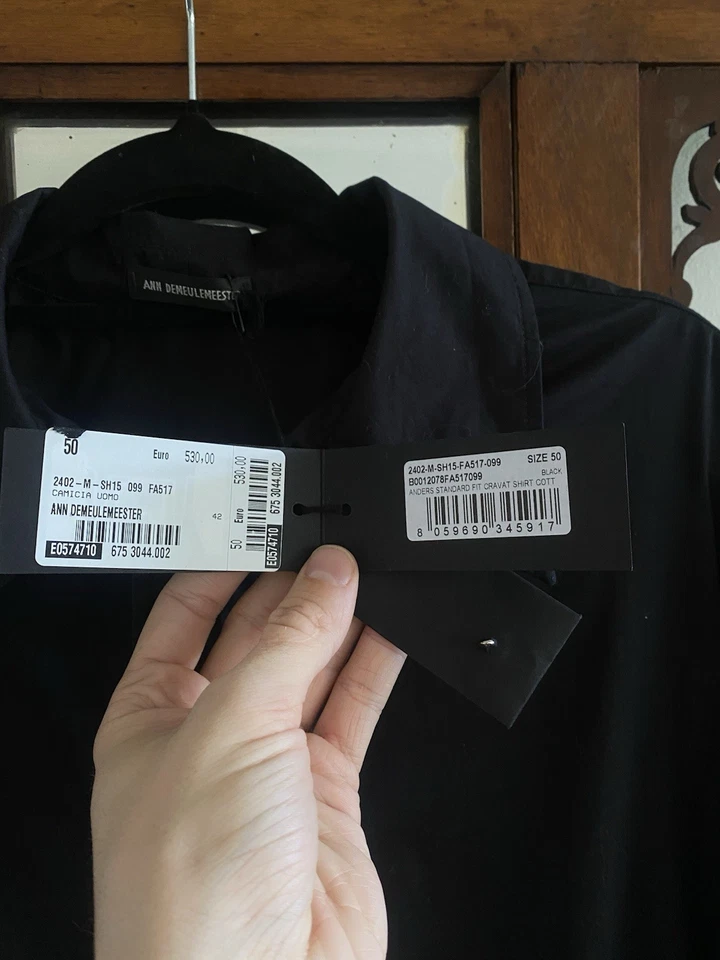 Ann demeulemeester  Anders Cravat  Shirt Sz 50 New With Tag Never worn - Image 3 of 4