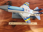 Wooden Fighter Jet On Stand For Decor or For Play — photo 2