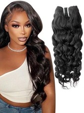 Balorieca Natural Wave Bundles 100 Human Hair Remy Virgin Hair Extensions Weft