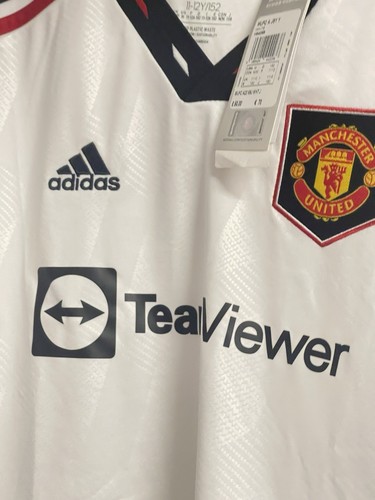 AUTHENTIC,ADIDAS Manchester United Away Short Sleeve Jersey 2022/2023 Age11-12 Y - 第 8/14 張圖片