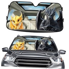 Dragon Wings Windshield Sun Shade for Car SUV Truck 69x35 Inches , Sun Shade