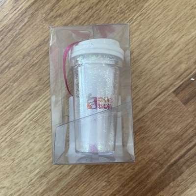 Dunkin  Donuts Snow Globe Ornament. Travel Cup