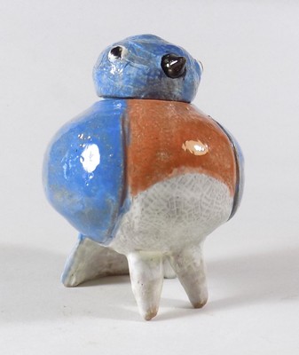 EASTERN BLUEBIRD- Anthropomorphic Spice Jar, Face Jug, Herbal Container
