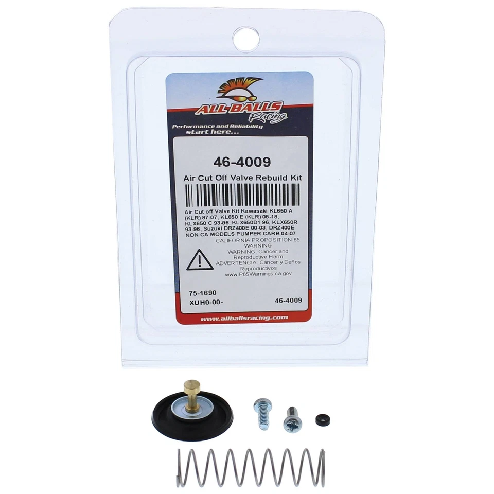 Air Cut Off Valve Rebuild Kit For Suzuki DRZ400E 2000-2003; 46-4009 - Image 3 of 4