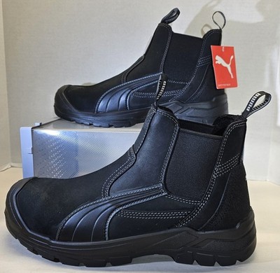 Puma Men's Tanami  Black Mid PCV Free/Oil Resistant/Slip Resistant Safety Boots