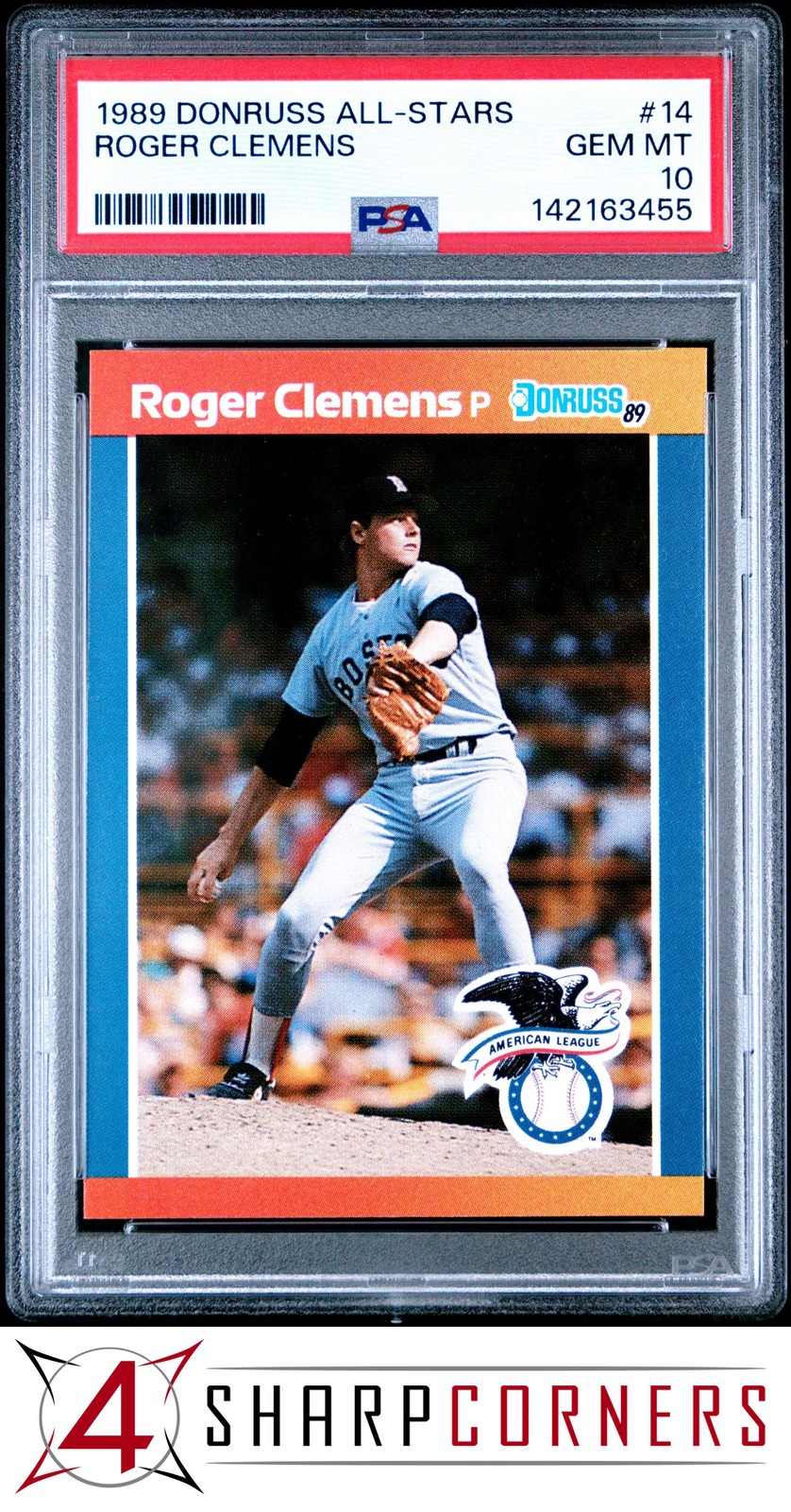 1989 Donruss TOPPS Red #450 Roger Clemens front