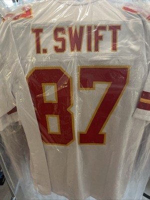 Taylor Swift Kansas City Chiefs Custom Jersey #87 Travis Kelce Swift  Size XL