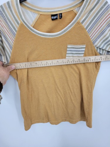 Cruel Denim Top Womens Large Aztec Contrast Raglan Sleeve Pocket Cowgirl Western - Picture 6 of 10