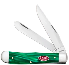 Case xx Knives Trapper Green Pearl Kirinite 24410 Stainless Pocket Knife
