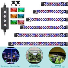 hygger Aquarium Hidden Fish Tank RGB LED Strip Lights Bar Lamp Submersible Light