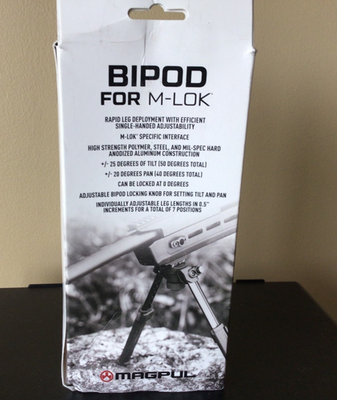 Magpul MAG933-BLK Adjustable Bipod M-LOK Polymer - Black for