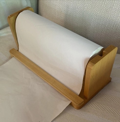 Dispenser Carta da Tavolo Artigianale in Legno Porta Carta da Avvolgimento 14” Lillian Vernon