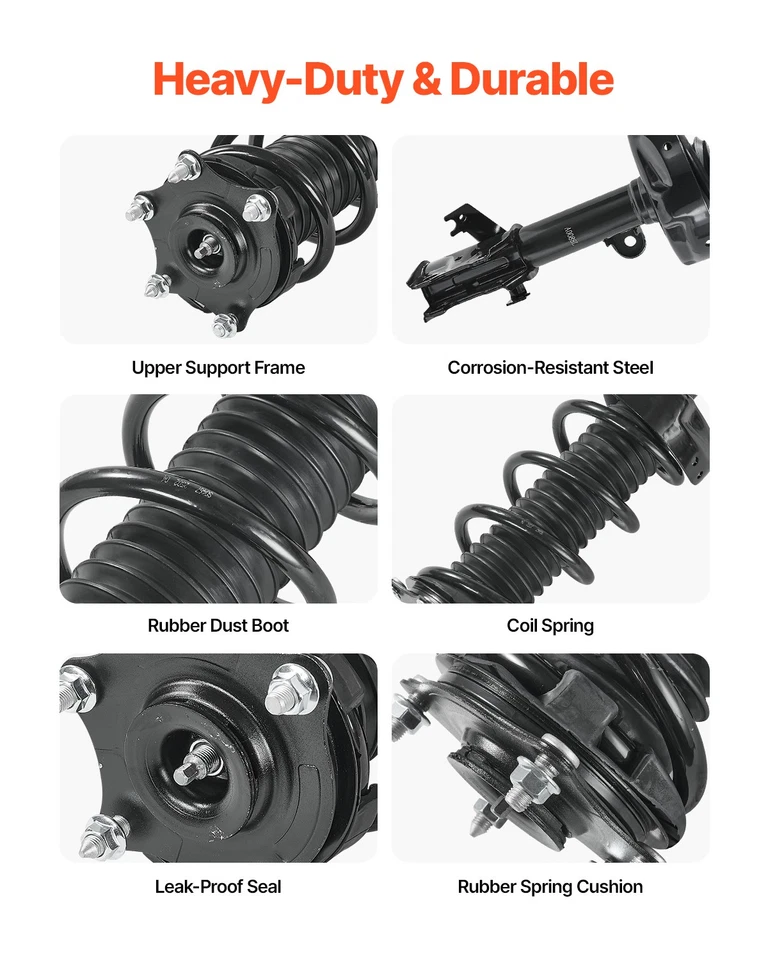 VEVOR Front Shock Absorber Strut Assembly 2Pcs Fit 2007-2014 Honda CR-V Foto 4 de 4