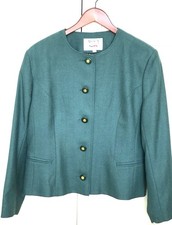 WOMANS AVOCA GREEN JACKET BRAND NEW WITH FLAW IN MATERIAL SIZE L PIT TO PIT 21"