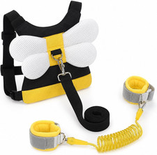 3 in 1 Toddler Harness Leashes anti Lost Wrist Link, Kids Bee Safety Backpack