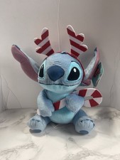 Disney Lilo  Stitch Holiday Christmas Candy Santa Plush 8" New Tags