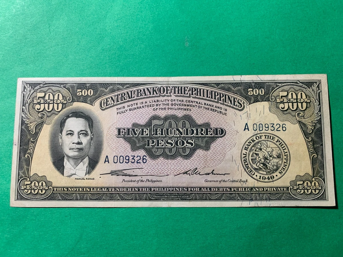 Uncertified 1949 Year Banknote Philippine Paper Money for sale | eBay