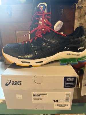 NEW MENS ASICS GEL KINSEI TOKYO EDITION OLYMPIC  BLACK WHITE SZ  14 Deadstock!!