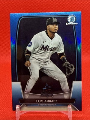 2023 Bowman Chrome Blue Refractor LUIS ARRAEZ MARLINS /150