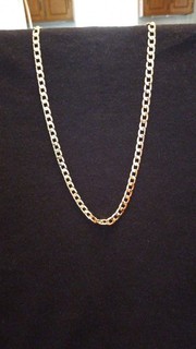 18 Zoll 14k massive Goldkette gestempelt 14k 4 mm pro Glied breit 2 Unzen Gold